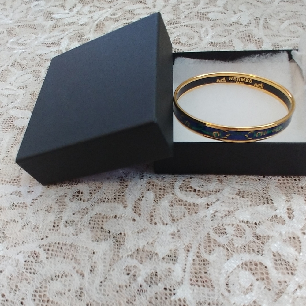 Hermes Gold Enamel Bracelet / NWOT - Picture 13 of 13